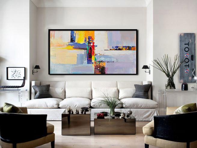 Panoramic Palette Knife Contemporary Art #L30D